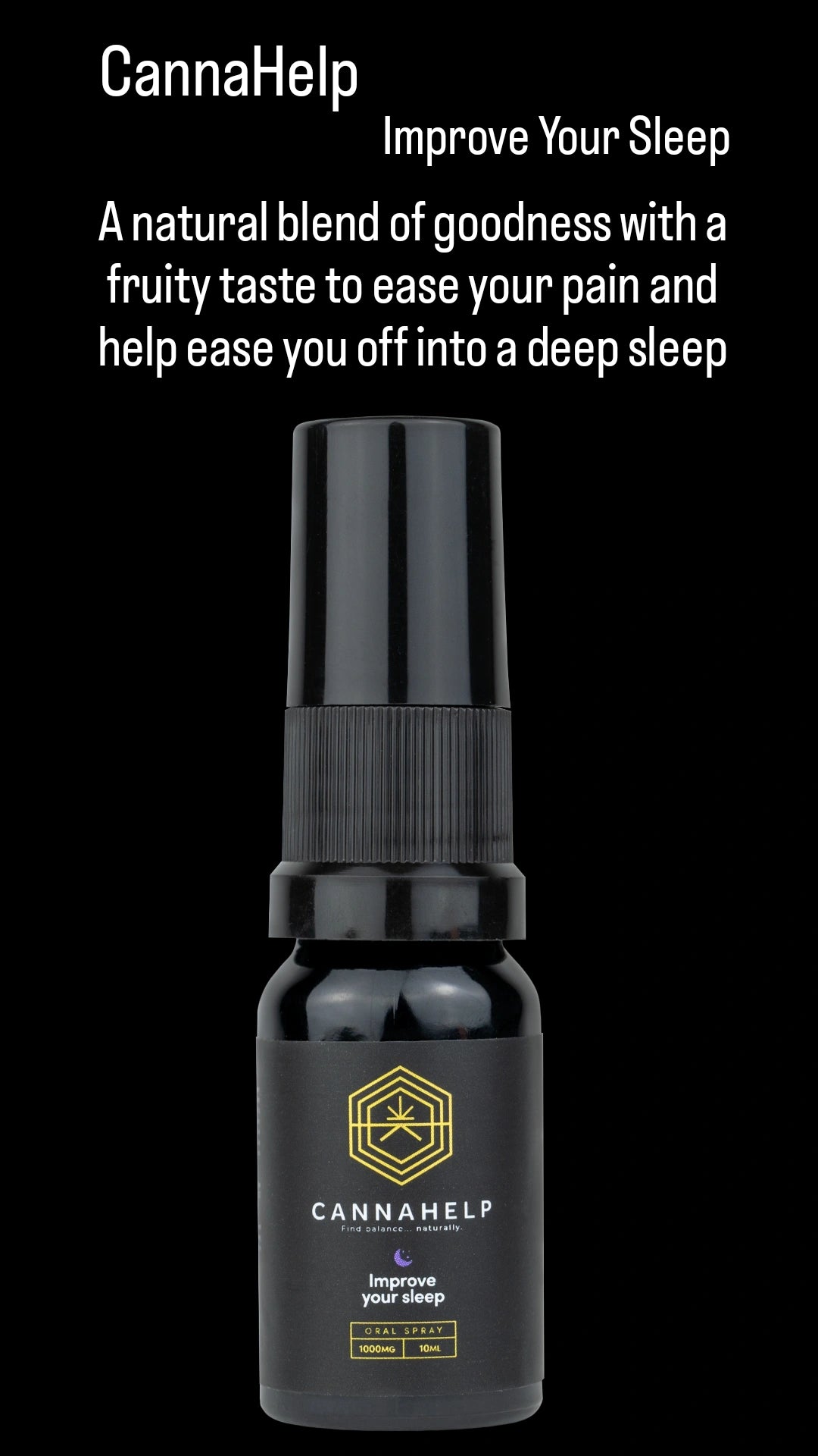 Cannahelp Improve your sleep 1000mg CBG/CBD oral spray