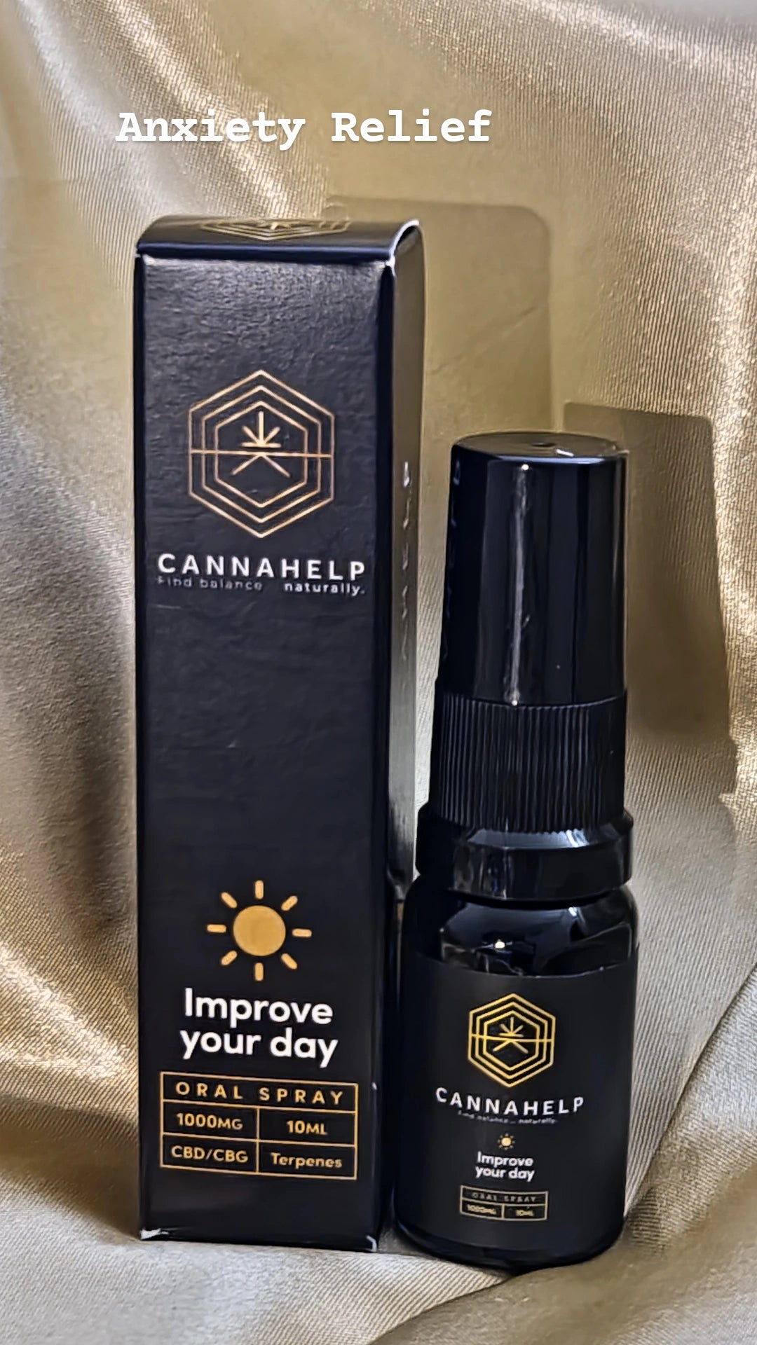 Cannahelp Improve your day 1000mg CBG/CBD oral spray