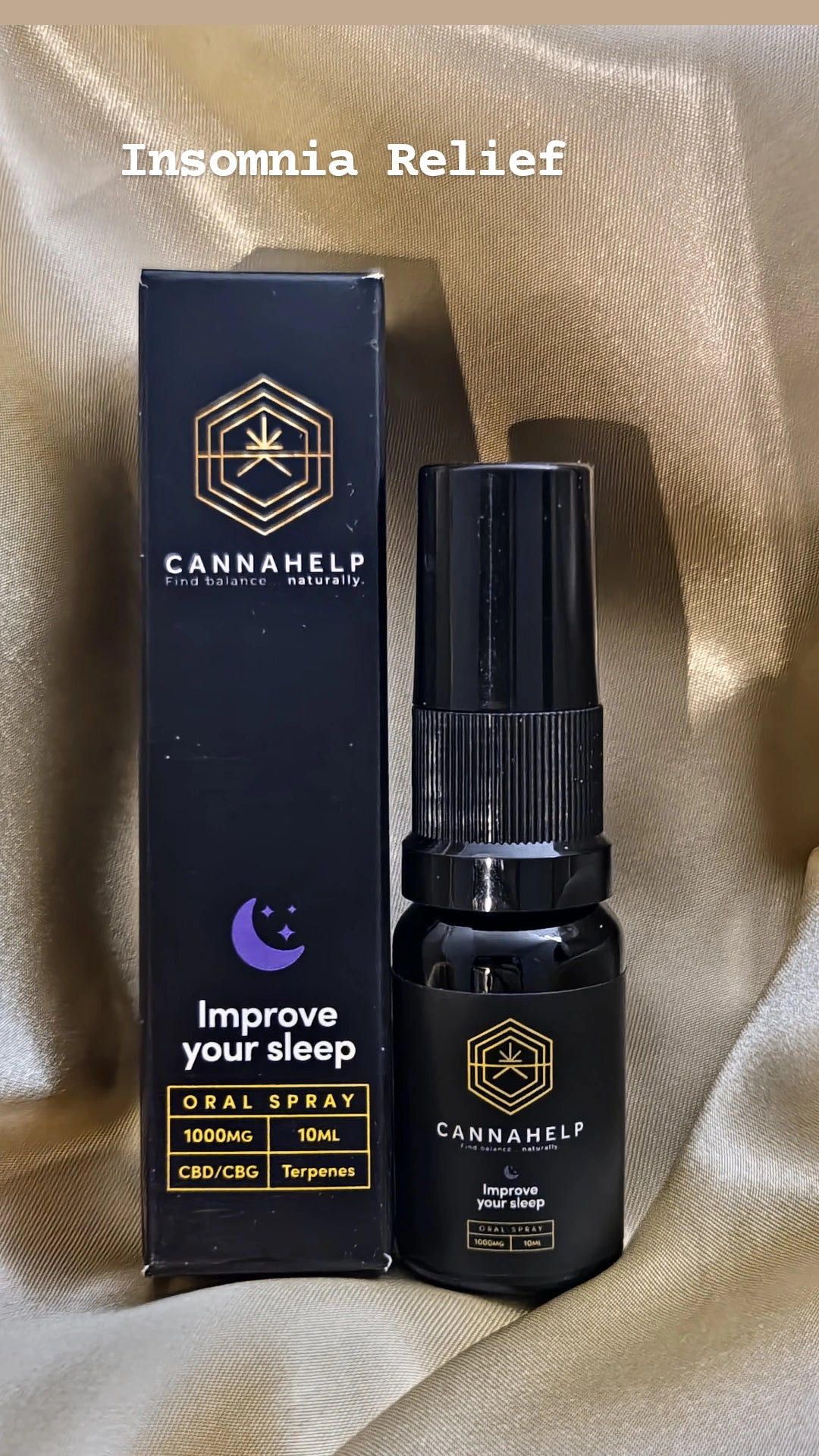 Cannahelp Improve your sleep 1000mg CBG/CBD oral spray